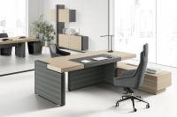 L-Form Chefbüro-Schreibtisch