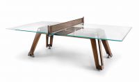 Meeting PING PONG Table WOOD with glass top