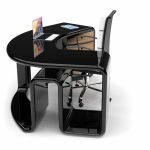Black Designer Computer Desk